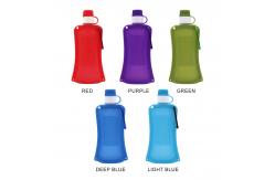 China Anti Spill Silicone Expandable And Foldable Drinking Water Bottle supplier