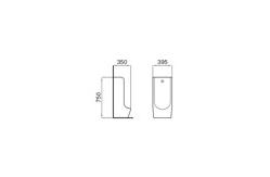 China Commercial Functional Toilet Urinal Space Saving With Sensor supplier