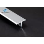 2.5m T Section Aluminium Extrusions 6063 Alu Material Anodized Brushed silver and gold For Wall Decoration for sale