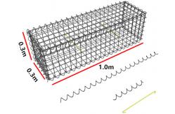 China 1.0x1.0x0.3m 6mm Garden Welded Mesh Gabion Hot Dipped Galvanized supplier