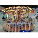3KW Up Transmission Carousel Amusement Ride , 12 Seats Luxury Carousel Horse Ride for sale