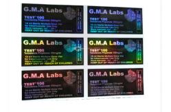 China 10ml Vial Labels With Silver/Gold Foil Embossing For Test E 250 supplier