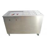 Single Flat Pan Fried Ice Cream Roll Machine With Optional Container