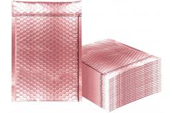 China 6 x 10 Custom Printed Padded Envelopes Bubble Mailing Bags Glitter Metallic Foil supplier