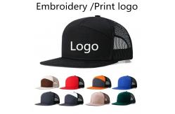 China Custom Logo 7 Panels Cap Wholesale Mesh Trucker Hats supplier