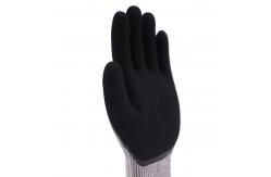 China A5 Cut Resistant Safety Gloves 13 Gauge Double Coated Smooth Nitrile Touchscreen Gloves supplier