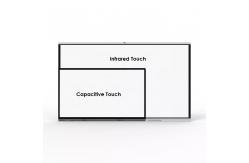 China 4K 85 inch Flat Panel Dual System Smart Board For School supplier