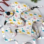 Reversible Small Dog Harness And Leash Set Luxury Fashion Dog Walk Set for sale
