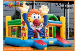 China Customized Commercial Inflatable Bouncer Slide Cartoon Printing For Outdoor Playground supplier
