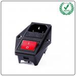 LZ-14-F10 10A 250V 3 Pin IEC320 C14 AC Inlet Male Plug Power Socket With Fuse Switch for sale