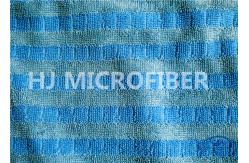 China Plain Dyed Jacquard Grid Microfiber Twisted Pile Fabric For Mop Pad supplier