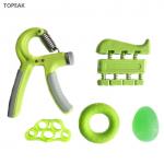 Silicone Hand Grip Strengthener With Counter Silicone Stretcher Green 150 Lbs 60 Kg for sale