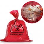 PP Red 135 Degree Biohazard Plastic Bag Autoclave For Medical for sale