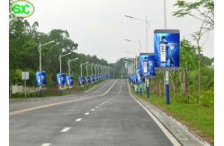 China RGB P6 P5 LED Billboards Outdoor Street Banner Pole Sign Waterproof IP65 supplier