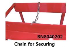 China Red In Line Gas Cylinders Caddy Full Steel Structure 39 *16 *39 Inch supplier