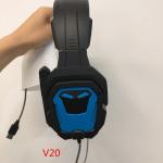 Black-blue Gaming Wireless Bluetooth Earphones 40mW 300mAh 8hrs for sale