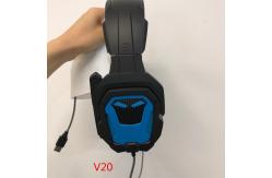 China Black-blue Gaming Wireless Bluetooth Earphones 40mW 300mAh 8hrs supplier