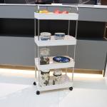 Odorless Multi Layer Home Storage Carts PP Plastic sonsill Slim Fashionable for sale