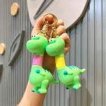 Year Gift Tastless Animal Silicone Stainless Steel Pendant Keychain with Cartoon Design for sale