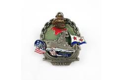 China Custom 3D Badge Layers Screw Exceptional Craftsmanship For Tournaments supplier