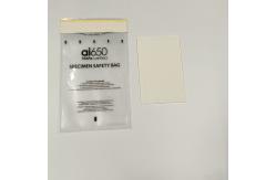 China 4 Hole Clear Specimen Bag With Peel Strip Waterproof Self Adhesive supplier