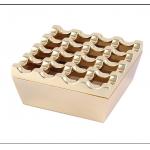 Small Unique Luxury 16 Grids Stainless Steel Square Cigarette Ashtray for sale