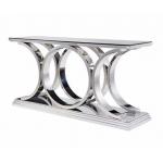 Aviator Stainless Steel Frame Art Console Table For Living Room for sale