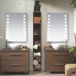 Dustproof LED Strip Bathroom Mirror Easy Installation with Touchable Screen for sale