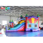 Digital Printing PVC Waterproof Inflatable Bouncy Castle With Slide