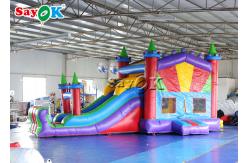 China Digital Printing PVC Waterproof Inflatable Bouncy Castle With Slide supplier