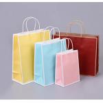 Custom Logo Reusable Paper Bags Boutique Paper Bags For Retail Stores With Handle for sale