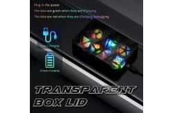 China Plastic LED Luminous Dice Rechargeable Football Table Game Multi Faced Dice Set supplier