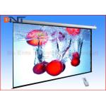 Pull Down Video Projection Projector Screen , 16 9 Projection Screen Sizes 92 Inch for sale