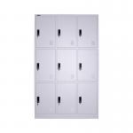 9 Doors Metal Lockers Steel Clothes Storage Wardrobe Classroom Use for sale