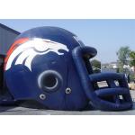 Inflatable Blue Helmet Tunnel Sport Games Hot Inflatable Finger Tunnel for sale