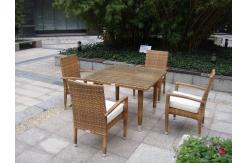 China 5pcs rattan set supplier