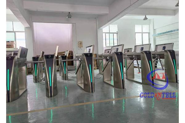 Outdoor Access Control Turnstiles Anti Rust Stainless Steel With LED Lights