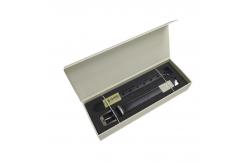 China Simple Elegant Custom Logo Print Black Watch Strap Box Packaging Paper Box supplier