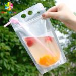 PET Material Drink Juice Food Pouch Packaging Doypack Bag CMYK Printing With Handles for sale