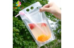 China PET Material Drink Juice Food Pouch Packaging Doypack Bag CMYK Printing With Handles supplier