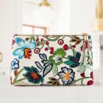 Wholesale Vivid Embroidery Flower Pattern Fabric Elegant Beauty Bag for sale