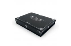 China Full Black Electronics Cardboard Box CDR Custom Book Style For Gift supplier