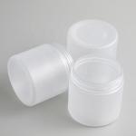 250g Plastic Cosmetic Jars With Lids Frosted Containers Aluminium Screw Cap for sale