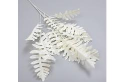 China Artificial Big Cypress Leaf Branch 92cm Length Plastic Fabric Wedding Background supplier