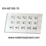 Anti Vandal Industrial Metal Keyboard , vandal proof keyboard 15 Super Size Keys for sale