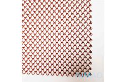 China Red Coil Metal Mesh Curtains Chainmail Fireplace Screen Drapery supplier