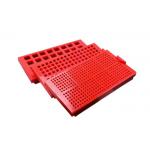Red / Orange Color Moulded Polyurethane Screens Mining Application Vibration Screen for sale