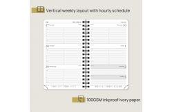 China POPRUN Foldable Paper Custom Planner 2023 , Pocket Size Weekly Monthly Planner supplier