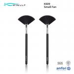 OEM ODM Black Small Fan Individual Makeup Brushes With Nylon Hair for sale
