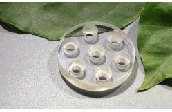 China Round Sapphire Glass Lens Assembly Part With Sink Hole High Thermal Conductivity supplier